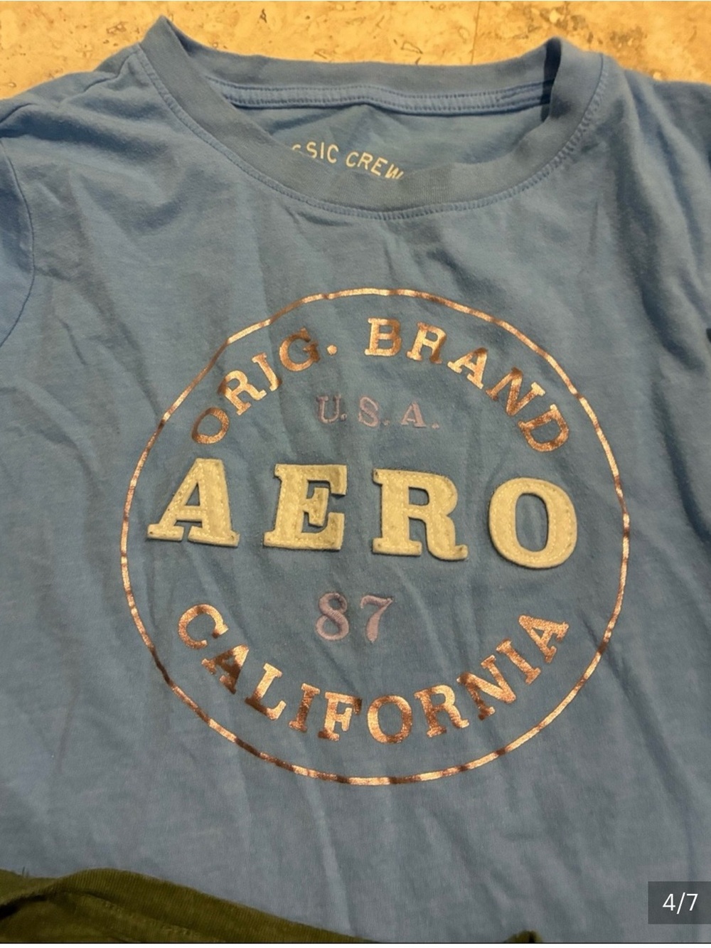 Aeropostale Women's 9 Short Sleeve Tee Bundle Black,Burgundy, Pink, Green,Gray - Picture 10 of 13